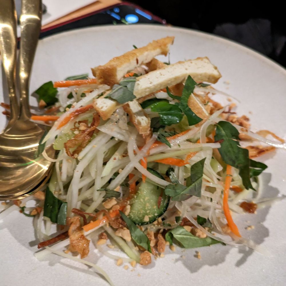 Slanted Door - Green Papaya salad - Vietnamese Near Me - Napa, California