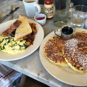 Plow - Lemon Ricotta Pancakes + Soft Scrambled Eggs - Breakfast & Brunch Near Me - San Francisco, California Plow - Lemon Ricotta Pancakes + Soft Scrambled Eggs - Breakfast & Brunch Near Me - San Francisco, California