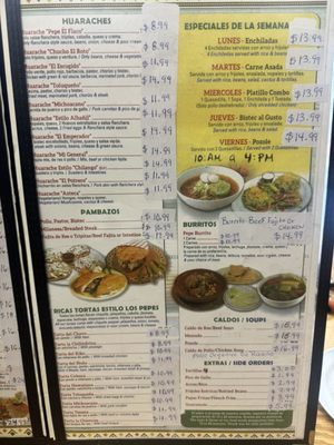 Menu photo 6 Los Pepes Austin, TX