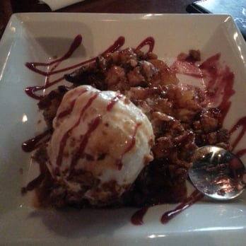 Briquettes Steakhouse - Apple crisp with ice cream - Steakhouses Near Me - Mobile, Alabama Briquettes Steakhouse - Apple crisp with ice cream - Steakhouses Near Me - Mobile, Alabama