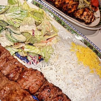 Irvine Grill - Koobideh kabob and chicken with baghali polo - Mediterranean Near Me - Irvine, California Irvine Grill - Koobideh kabob and chicken with baghali polo - Mediterranean Near Me - Irvine, California
