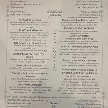 NK Restaurant - Dinner menu - Caribbean Near Me - East Meadow, New York