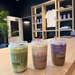 Double Match. Banana latte. Ube Latte. Double Match. Banana latte. Ube Latte.