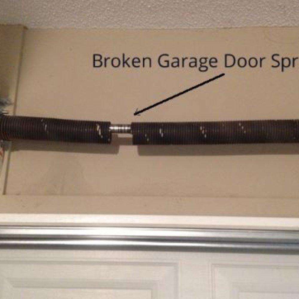 Auburn Door - This should be one piece. Not two. That's how you know it's broken and needs some attention. That and a crashing sound! - Garage Door Services Near Me - Ashley, Indiana