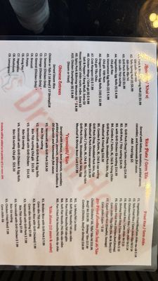 Menu photo 3 KL Dragon House Austin, TX