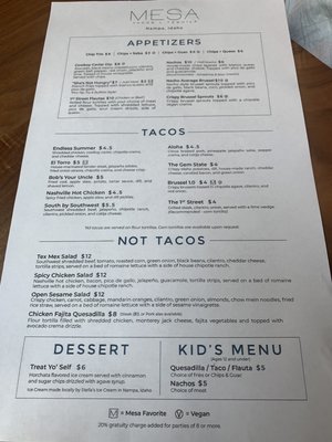 Menu photo 3 Mesa Tacos & Tequila Nampa, ID Menu photo 3 Mesa Tacos & Tequila Nampa, ID
