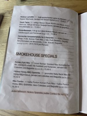 Menu photo 2 Hickory Munich, BY Menu photo 2 Hickory Munich, BY