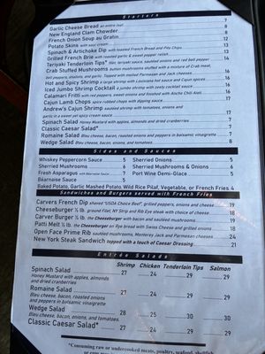 Menu photo 2 Carver's Steak & Chops San Diego, CA Menu photo 2 Carver's Steak & Chops San Diego, CA