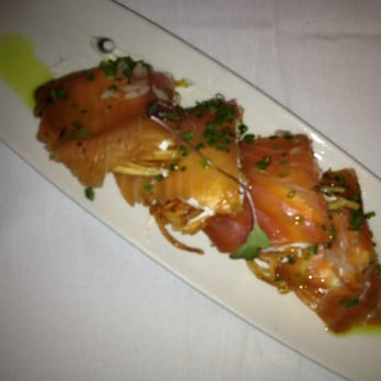 Canoe - Smoked salmon on crispy potato sticks. Melts in your mouth! - New American Near Me - Atlanta, Georgia Canoe - Smoked salmon on crispy potato sticks. Melts in your mouth! - New American Near Me - Atlanta, Georgia