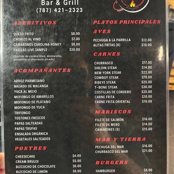 Paellas Live - Menu - Cafeteria Near Me - San Lorenzo, Puerto Rico