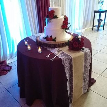 Wedding Masters Event Productions by Nora - Rustic Cake Stand and Table - Wedding Planning Near Me - Miami, Florida