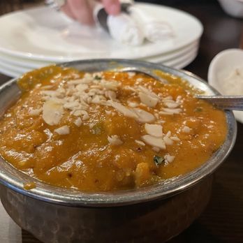 Flavors of India - Mango chicken- medium heat.. Doric and sweet topped with sliced almonds - Indian Near Me - Florence, South Carolina Flavors of India - Mango chicken- medium heat.. Doric and sweet topped with sliced almonds - Indian Near Me - Florence, South Carolina
