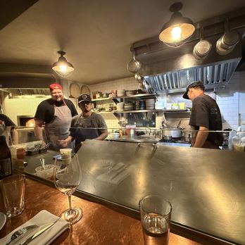 Glen Ellen Star - Kitchen crew at prime time dinner service, taken from the chef's table - New American Near Me - Glen Ellen, California Glen Ellen Star - Kitchen crew at prime time dinner service, taken from the chef's table - New American Near Me - Glen Ellen, California
