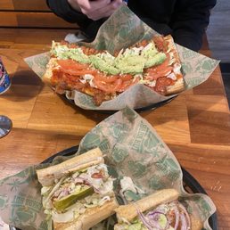 White Widow (Chicken, Bacon & Ranch) and Sensi Kush (BLT)