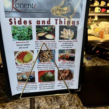 Koriente - menu - Asian Fusion Near Me - Austin, Texas