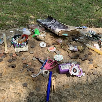 Aurora Cemetery - Items left at the alien gravesite - Funeral Services & Cemeteries Near Me - Aurora, Texas