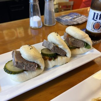 Pho King Awesome - Pork belly with steamed buns...must try! - Asian Fusion Near Me - Key West, Florida
