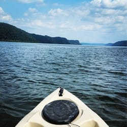 Shank's Mare Outfitters - Enjoying the view from my kayak, in the middle of the Susquehanna