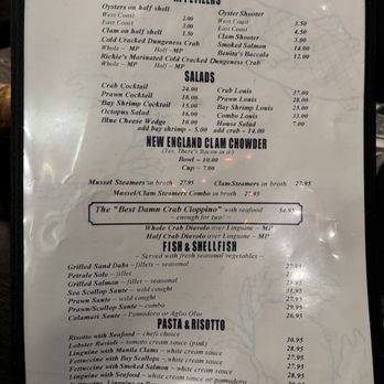 Sotto Mare - Menu - Seafood Near Me - San Francisco, California Sotto Mare - Menu - Seafood Near Me - San Francisco, California