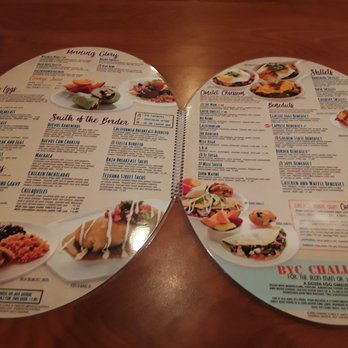 Broken Yolk Cafe - The menu is shaped like an egg! - Breakfast & Brunch Near Me - Mesa, Arizona Broken Yolk Cafe - The menu is shaped like an egg! - Breakfast & Brunch Near Me - Mesa, Arizona