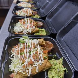Leonors Vegetarian Mexican Restaurant - Tacos dorados with potatoe and soyrizo