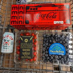The Fresh Market - Mini Coke Zero $6.99. Olipop Tropical Punch $2.69. Sugar Bombs Tomatoes $4.49. Family Tree Jumbo Blueberries 18 oz $9.99. $25.18 total AT.
