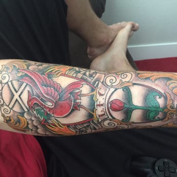Rising Tide Tattoo Emporium - Forearm piece by Francisco - about 4 hours. Great start to the sleeve that will be. - Tattoo Near Me - Boulder, Colorado Rising Tide Tattoo Emporium - Forearm piece by Francisco - about 4 hours. Great start to the sleeve that will be. - Tattoo Near Me - Boulder, Colorado
