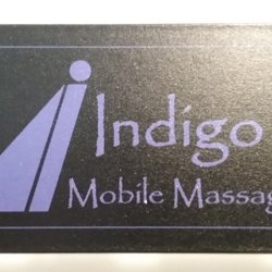 Indigo Mobile Massage - Business card - front