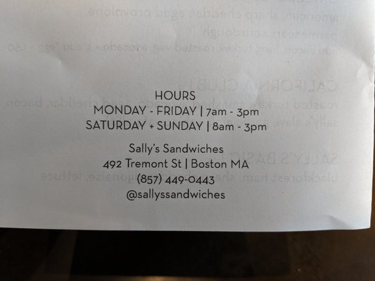 Sally’s Sandwiches by null