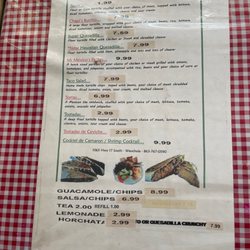 Taquitos Mi Mexico - Their menu
