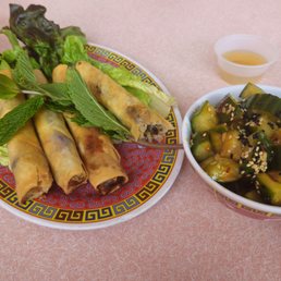 skimpy expensive eggrolls, cucumbers skimpy expensive eggrolls, cucumbers