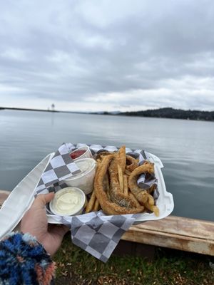The Fisherman's Daughter at Dockside Fish Market by null