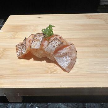 Komé - Salmon belly nigiri - Sushi Bars Near Me - Dallas, Texas Komé - Salmon belly nigiri - Sushi Bars Near Me - Dallas, Texas