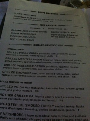 Menu photo 8 Bottle Bar East Philadelphia, PA