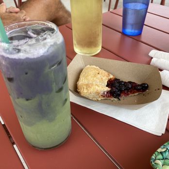 Mission Proper - Blueberry match, iced green tea and rustic pie! All super tasty and no added sugar. We all loved them! - Cafes Near Me - Traverse City, Michigan Mission Proper - Blueberry match, iced green tea and rustic pie! All super tasty and no added sugar. We all loved them! - Cafes Near Me - Traverse City, Michigan