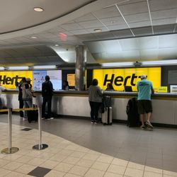 Hertz Rent A Car - The rental counter.