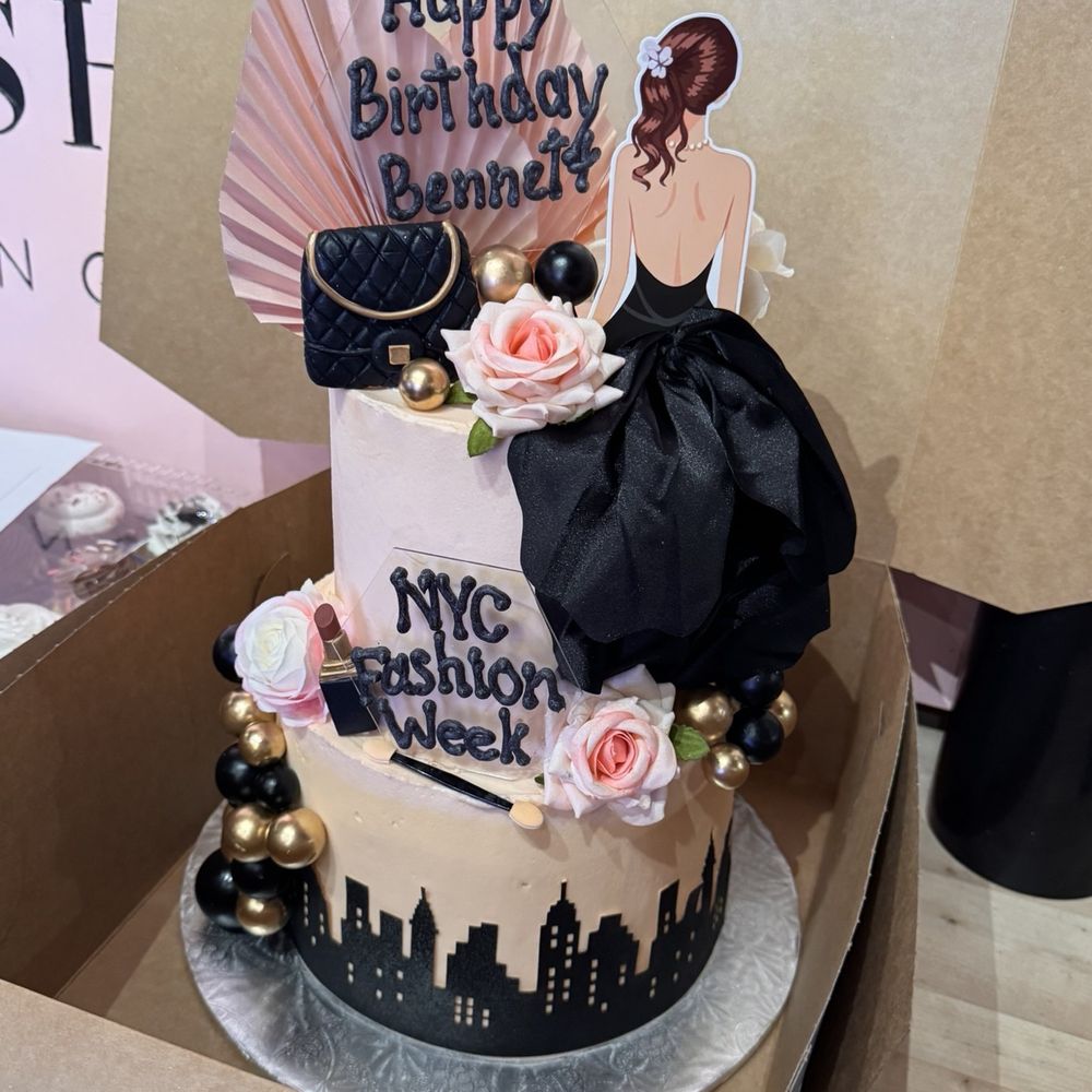 This 2 tier chocolate/strawberry cake with strawberry butter cream icing was the hit of our entire evening. This 2 tier chocolate/strawberry cake with strawberry butter cream icing was the hit of our entire evening.