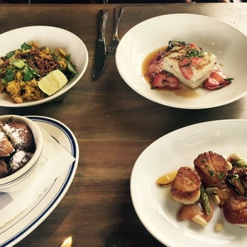 The Optimist - Basmati rice , scallops, swordfish and the awful burnt hush puppies! - Seafood Near Me - Atlanta, Georgia