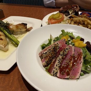 Cafe Blue - Sesame Crusted Ahi Tuna & Mango Salad - Seafood Near Me - Austin, Texas Cafe Blue - Sesame Crusted Ahi Tuna & Mango Salad - Seafood Near Me - Austin, Texas