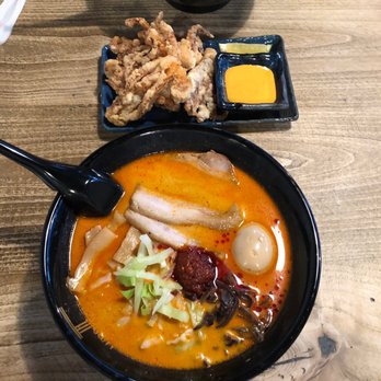 Umami Ramen - R2-Spicy Tonkotsu (Thin Noodles) A3-Geso - Ramen Near Me - Folsom, California