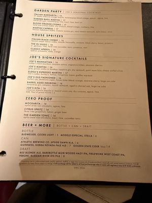 Menu photo 7 Original Joe's San Francisco, CA