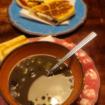 Cafecito - I chose to add soup & beverage to my panini - Cuban Near Me - Chicago, Illinois