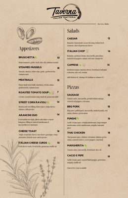 Menu photo 2 Taverna Bayview, ID Menu photo 2 Taverna Bayview, ID