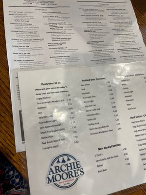 Menu photo 1 Archie Moore’s Branford, CT Menu photo 1 Archie Moore’s Branford, CT