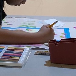 Draw With Sienna - Student hard at work