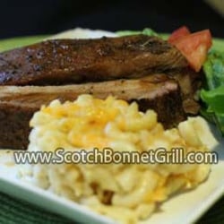 Scotch Bonnet Grill - Jerk Ribs with Mac& cheese