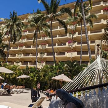 Barceló Puerto Vallarta - Looking up from one of the several pools - Hotels Near Me - Puerto Vallarta, JAL Barceló Puerto Vallarta - Looking up from one of the several pools - Hotels Near Me - Puerto Vallarta, JAL