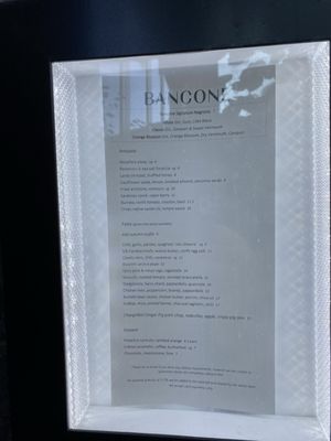 Menu photo 2 Bancone Borough Yards London, XGL