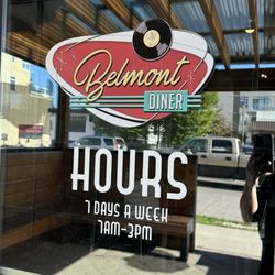 Belmont Diner - Outside the restaurant