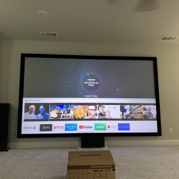 Star City Install - 150in projector screen - Home Theatre Installation Near Me Star City Install - 150in projector screen - Home Theatre Installation Near Me